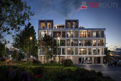 Novostavba bytu 4kk s terasou,  celková plocha 95 m2, parková čtvrť MOSAIQ Beroun, dokončení 2027