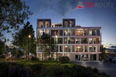 Nabídka novostavby bytu 4+kk, 98,5m2 s prostornou terasou 19m2, 2.NP, kolaudace 2027