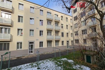 Světlý a klidný byt 1+kk, 24 m2, sklep, OV, Nad Kajetánkou, Praha 6 Břevnov