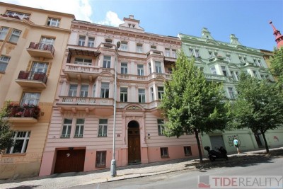 Rent of huge apartment with roof terrace,  Kladská st., Vinohrady, Prague 2